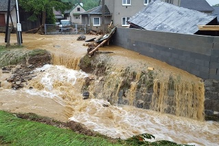Olomoucký kraj zasiahli záplavy.