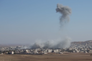 Bomb in Kobane in Syria