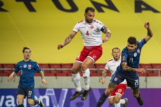 Zápas H-skupiny kvalifikácie MS 2022 vo futbale Slovensko - Malta.