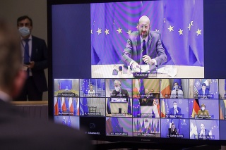Lídri krajín EÚ vo štvrtok večer počas mimoriadneho summitu formou videokonferencie.