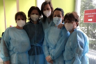 Očkovací tím v nemocnici Košice - Šaca.