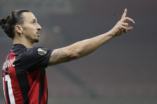 Hráč AC Miláno Zlatan Ibrahimovič.