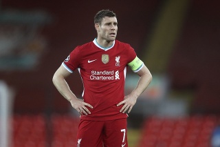 Futbalista Liverpoolu James Milner.