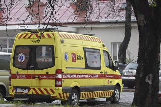 Sanitka Záchrannej služby v Košiciach.