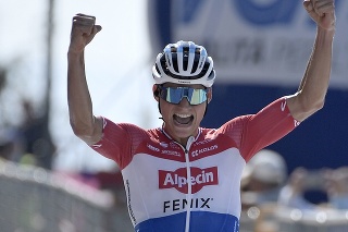 Holandský cyklista Mathieu van der Poel.