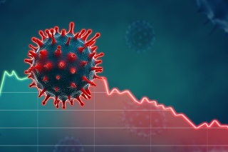 Coronavirus economic impact concept image