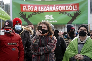 Organizátori demonštrácie vyzývali na občiansku neposlušnosť vrátane otvorenia podnikov.