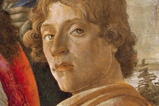 Botticelliho autoportrét z mladosti.