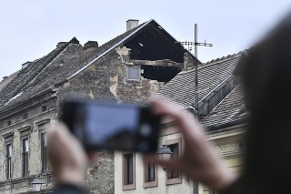 Škody po zemetrasení, ktoré bolo v Chorvátsku v pondelok 28. decembra.
