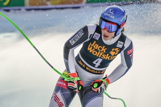 Slovenská lyžiarka Petra Vlhová je spokojná so svojim výsledkom v super-G.