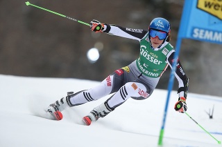 Petra Vlhová v 1. kole obrovského slalomu v Semmeringu.