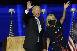 Novozvolený prezident Spojených štátov Joe Biden a nová prvá dáma.