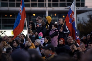 Protest proti vláde Igora Matoviča v rámci núdzového stavu.