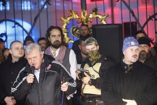 Protest proti vláde Igora Matoviča v rámci núdzového stavu.