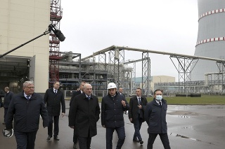 Lukašenko slávnostne otvoril prvú bieloruskú jadovú elektráreň