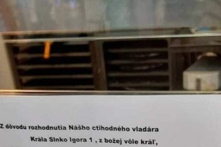 Na reštaurácii v Miloslavove sa vyskytol vtipný oznam.