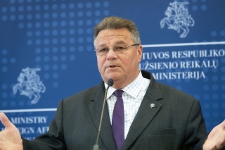 Na snímke minister zahraničných vecí Litvy Linas Linkevičius.