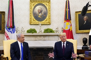Americký prezident Donald Trump a izraelský premiér Benjamin Netanjahu.