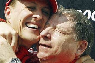 Jean Todt a Michael Schumacher.