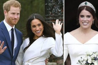 Harry a Meghan boli hosťami na svadbe Eugenie v roku 2018.