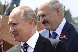 Vladimir Putin a Alexander Lukašenko