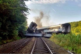 Nehoda vlaku v Škótsku.