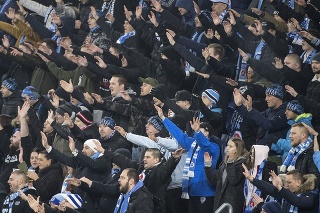 Na snímke fanúšikovia Slovana. (ilustračné foto) 