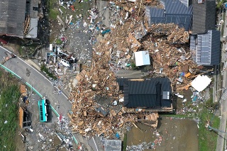Katastrofické zábery z najhoršie zasiahnutej prefektúry Kumamoto na ostrove Kjúšú.