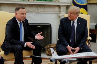 Poľský prezident Duda a americký prezident Trump