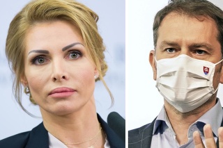Poslankyňa Petra Krištúfková a premiér Igor Matovič