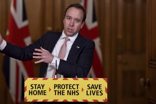 Britský minister zdravotníctva Matt Hancock 