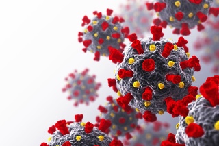 Coronavirus. COVID-19. 3D Render