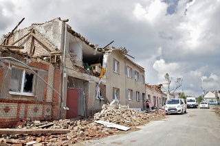Množstvo domov
 v Mikulčiciach je
zdevastovaných.