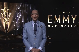  Na videosnímke Ron Cephas počas vyhlasovania nominácií pre 73. ročník  televíznych cien Emmy 13. júla 2021.