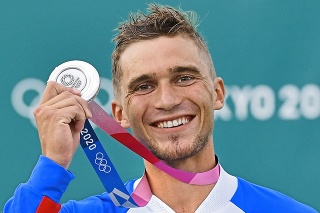 Strieborný medailista Jakub Grigar.
