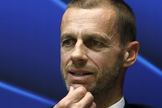 Na snímke prezident Európskej futbalovej únie (UEFA) Aleksander Čeferin.