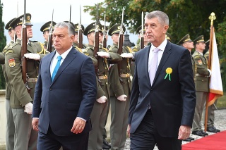 Babiš a Orbán v Prahe.