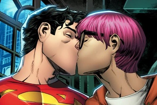 Vo vzťahu medzi Supermanom
 a reportérom (vpravo)
príde aj na bozky.
