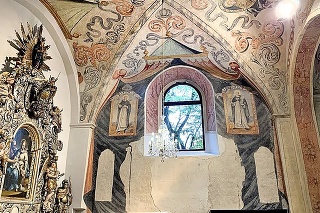 Fresky objavili v Kostole sv. Mikuláša,
ktorý stojí v centre Starej Ľubovne.