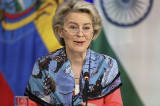 Predsedníčka Európskej komisie Ursula von der Leyen počas klimatického summitu COP26.