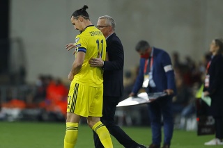 Na snímke Zlatan Ibrahimovič. 