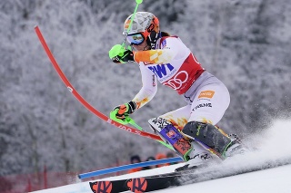 Slovenská lyžiarka Petra Vlhová v 1. kole slalomu Svetového pohára v alpskom lyžovaní v americkom Killingtone