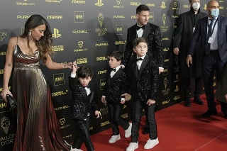Lionel Messi s rodinou. 