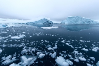 Iceberg in arctic ocean,greenland