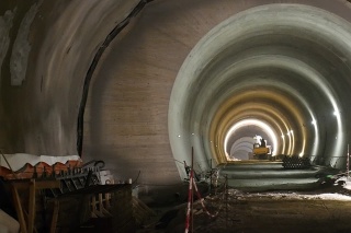 Na snímke tunel Višňové počas mimoriadneho kontrolného dňa.