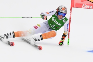 Na snímke slovenská lyžiarka Pera Vlhová v rakúskom Lienzi