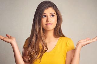 Shot of an attractive young woman supporting copy space with her hands
