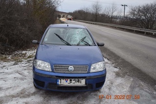 Nehoda sa stala na ceste z Myjavy do Nového Mesta nad Váhom, polícia hľadá svedkov.