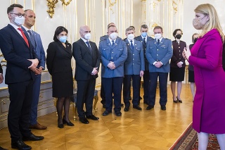 Prezidentka Zuzana Čaputová prijala v Prezidentskom paláci zástupcov záchranných zložiek