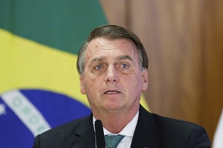 Na archívnej snímke z 24. novembra 2021 brazílsky prezident Jair Bolsonaro